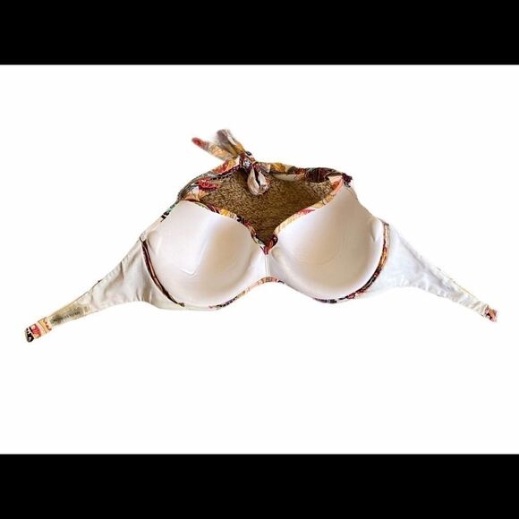 Victoria’s Secret Beach Sexy Paisley Paradise Push-Up Halter Bikini Top 34C - Picture 3 of 5